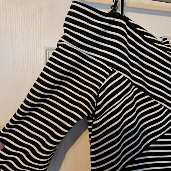 Guess Striped Cold Shoulder Dress - Picture 3 of 14
